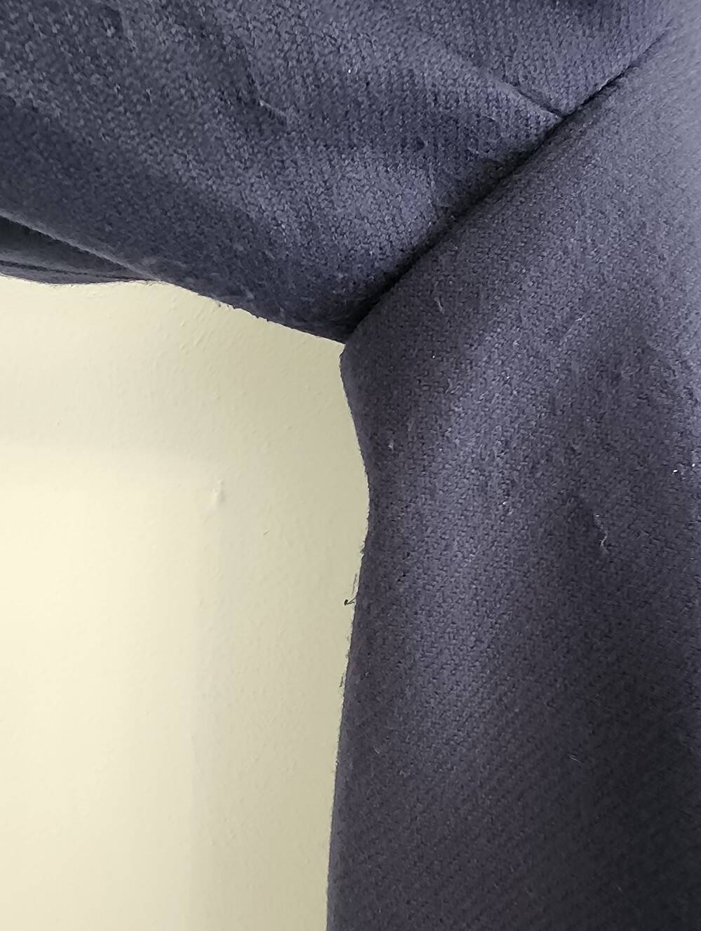 Classic Navy Blue Peacoat Double Breasted Tailored Jacket Wool Blend XL 16 18 - Picture 8 of 11